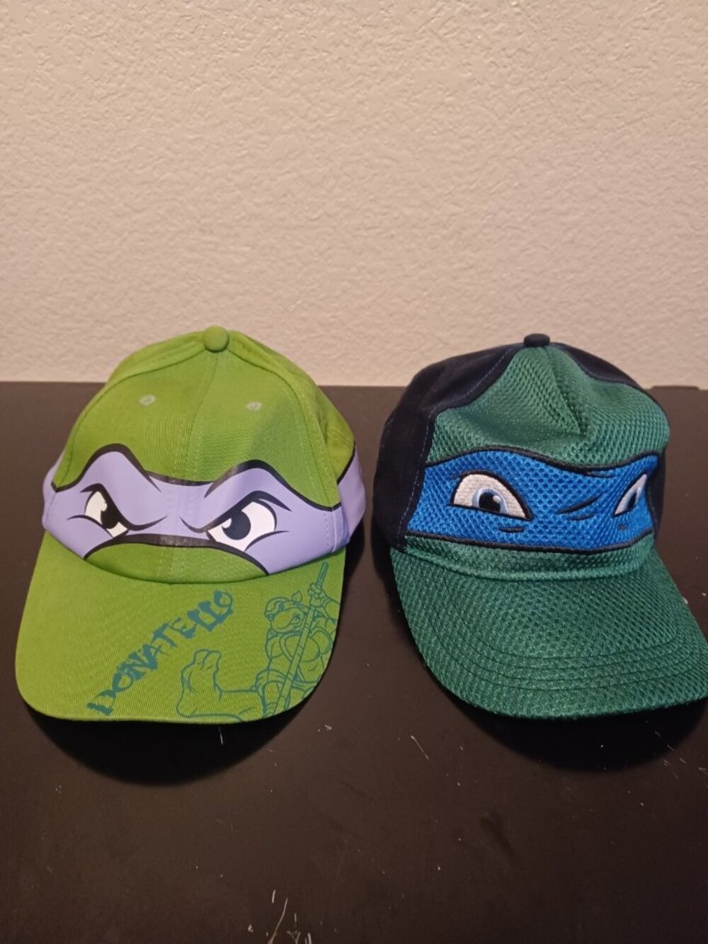 Lot Of 2Teenage Mutant Ninja Turtles Youth Size Snap Back Hat Cap